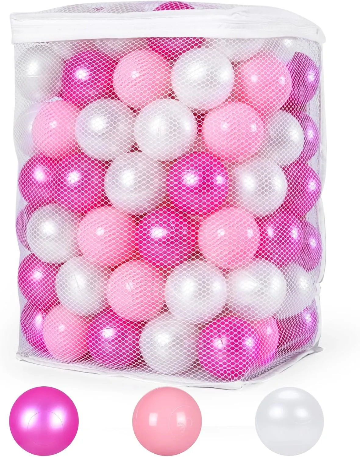 Soft Plastic Ball Pit Balls, 100 200 500pcs Plastic Toy Balls for Kids, Crush Proof Stress Balls for Baby Toddler Birthday Party, Ball Pits Play Tent, Baby Pool Water Toys, Party Decoration