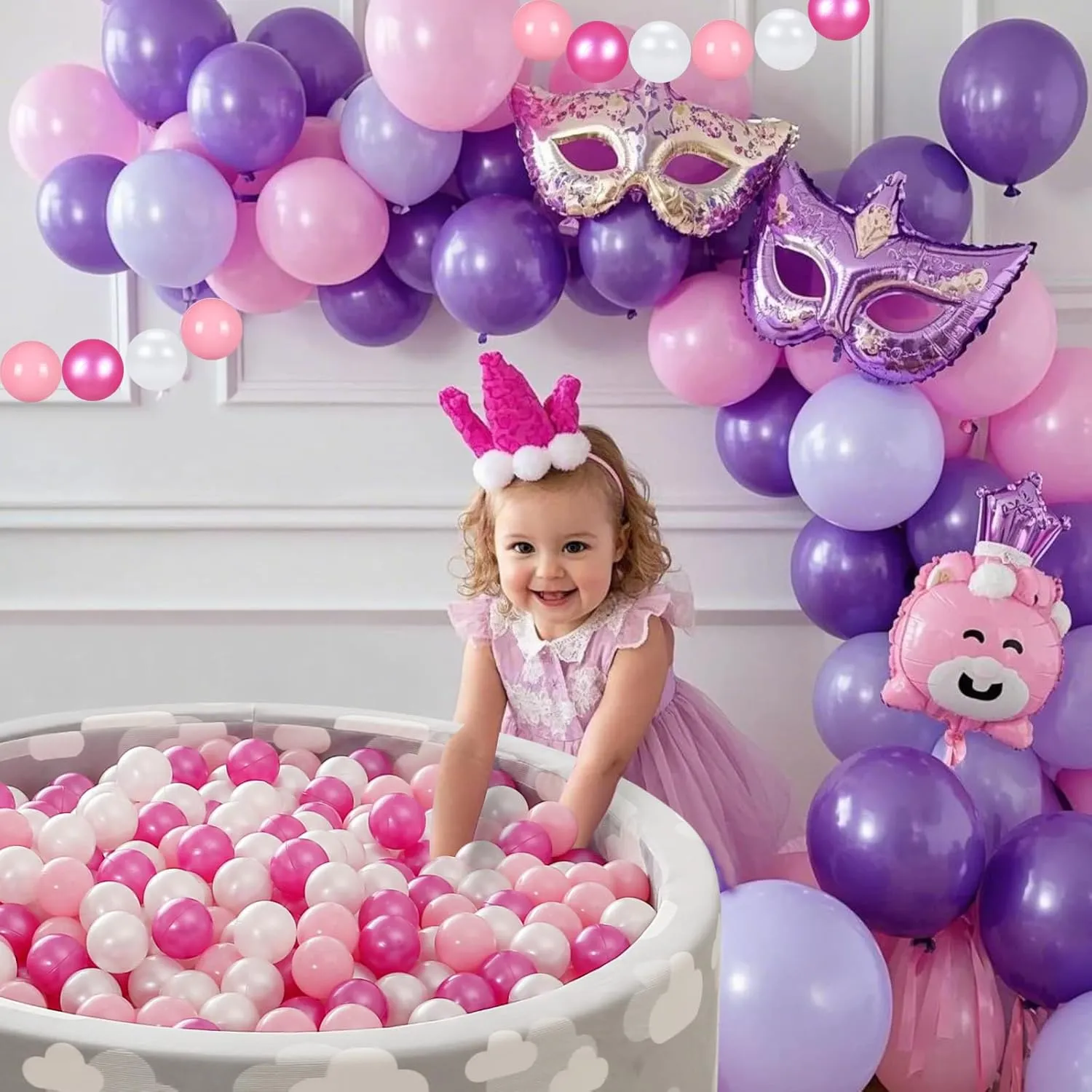 Soft Plastic Ball Pit Balls, 100 200 500pcs Plastic Toy Balls for Kids, Crush Proof Stress Balls for Baby Toddler Birthday Party, Ball Pits Play Tent, Baby Pool Water Toys, Party Decoration