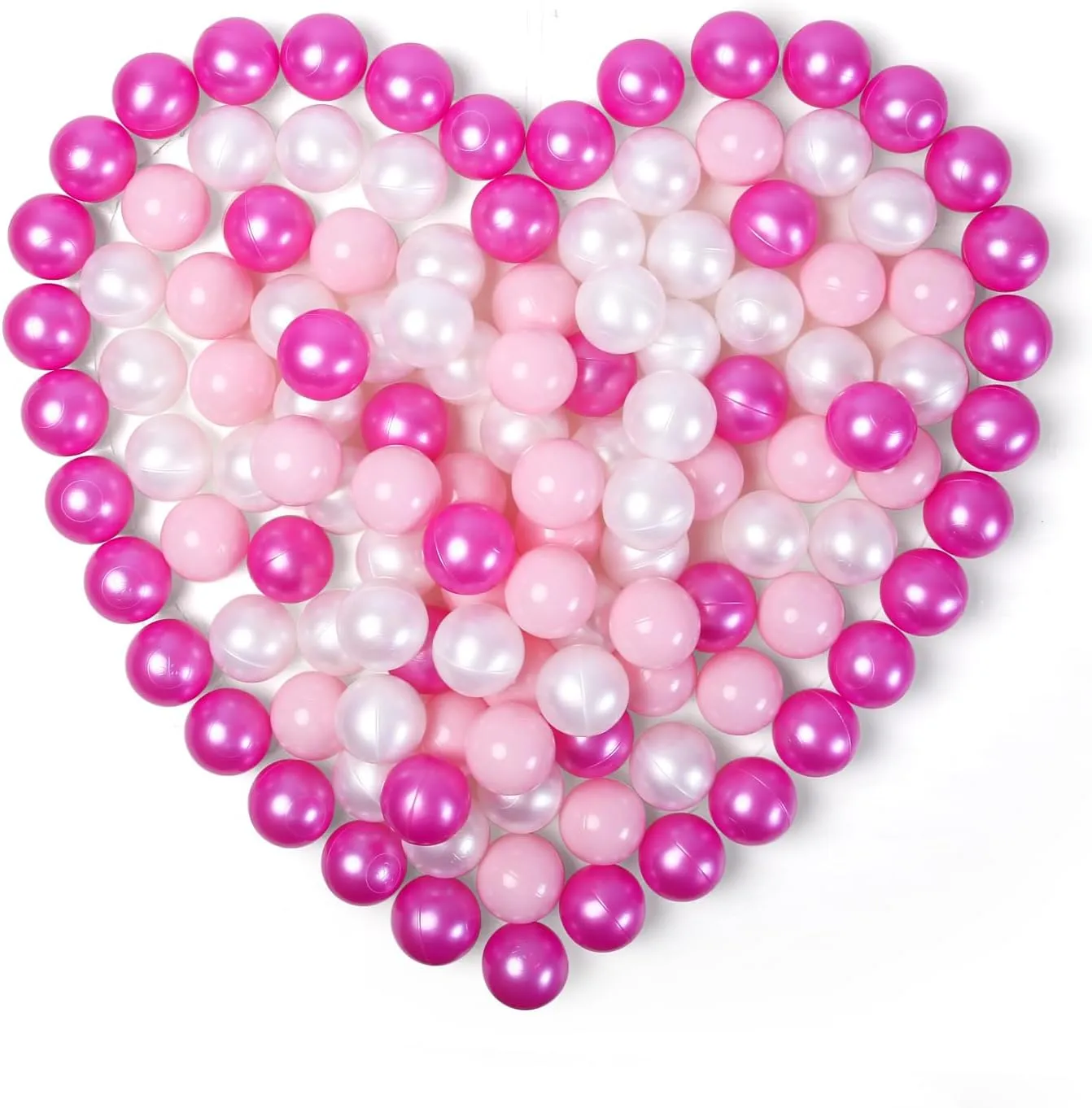 Soft Plastic Ball Pit Balls, 100 200 500pcs Plastic Toy Balls for Kids, Crush Proof Stress Balls for Baby Toddler Birthday Party, Ball Pits Play Tent, Baby Pool Water Toys, Party Decoration