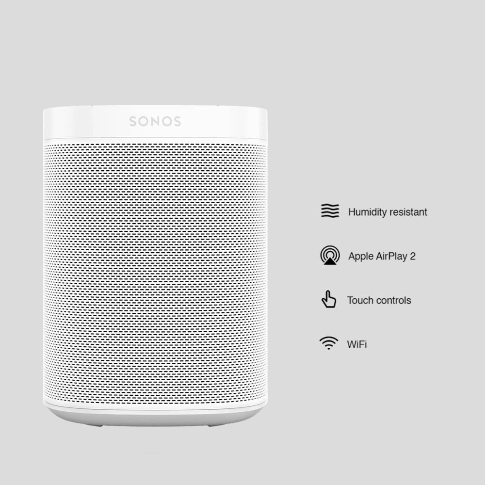 Sonos One SL - The powerful microphone-free speaker for music and more - White