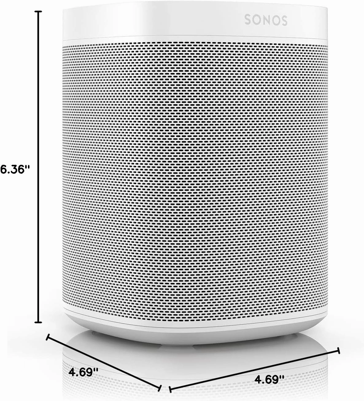 Sonos One SL - The powerful microphone-free speaker for music and more - White