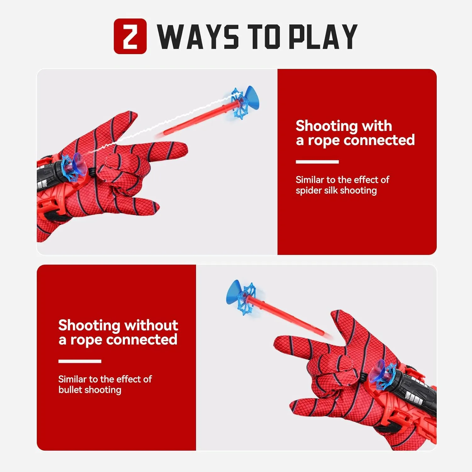 Spider Web Slinger, Spiders Web Shooters Toys for 3-5 Year Old Kids, Superheroes Spider Wrist Launcher Role-Play Set Party and Birthday Gift for 4-5-6 Year Old Boys