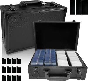 Sports Card Storage Boxes，Top loading storage box ，Trading Card Storage Box Hold 2500  Cards for Trading Cards Sports Cards，Fits Top loader
