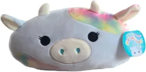 Squishmallows Official Kellytoy Easter Squad Squishy Soft Plush Toy Animal (11 Inch, Caedia Cow (Stackable))