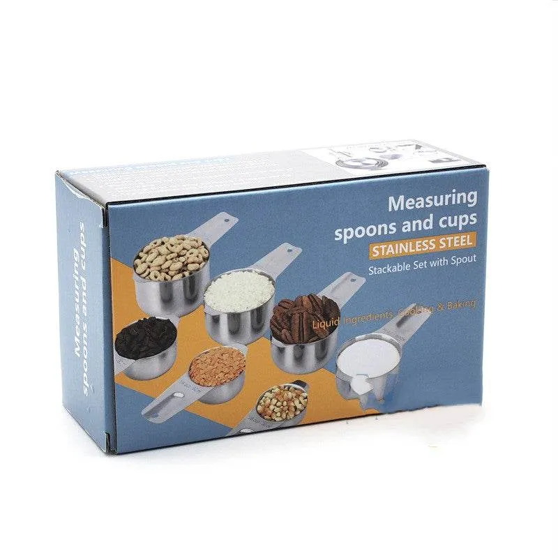 Stainless Steel Measuring Cup and Measuring Spoon 14-piece Set
