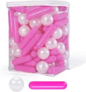 STARBOLO Ball Pit Balls - 120pcs Crush Proof Plastic Toy Balls for Kids' Ball Pit, Play Tent, Baby Pool Water Toys, Birthday Party Decoration, Photo Props