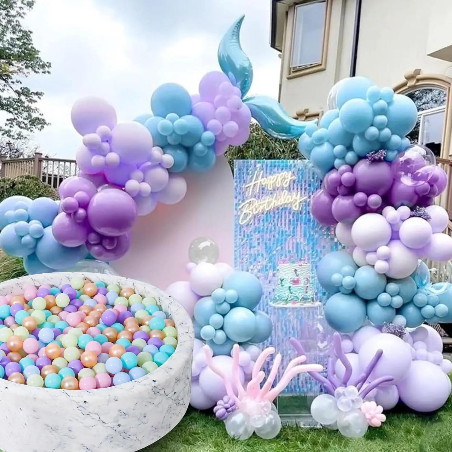 STARBOLO Ball Pit Balls for Kids -100pcs Macaron Pit Balls Crush Proof Plastic Toy Balls for Toddler Ball Pit, Ball Pit Play Tent, Baby Pool Water Toys, Kiddie Pool, Party Decoration, Photo Props