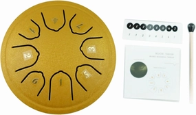 Steel Tongue Drum 4.5Inch 8 Notes Handpan Drum Percussion Instrument Music Tambourine Drum With Mallets Set For Adults
