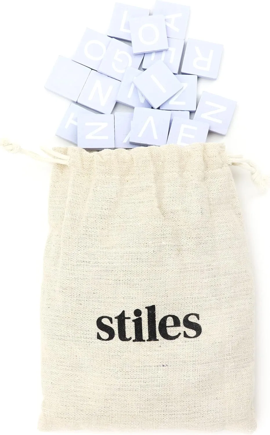Stiles 100 Piece Wooden Magnetic Letter Tiles - Blue