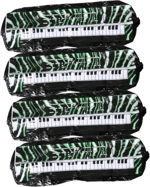 STOBAZA 4pcs Reusable Inflatable Musical Instrument Inflatable Keyboards for Party Decorations and Photo Booth Props Lightweight PVC Electronic Organs for Beach and Luau Celebrations