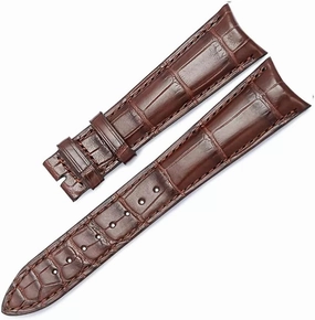 Strap Leather Watch Strap Leather Strap(Black)