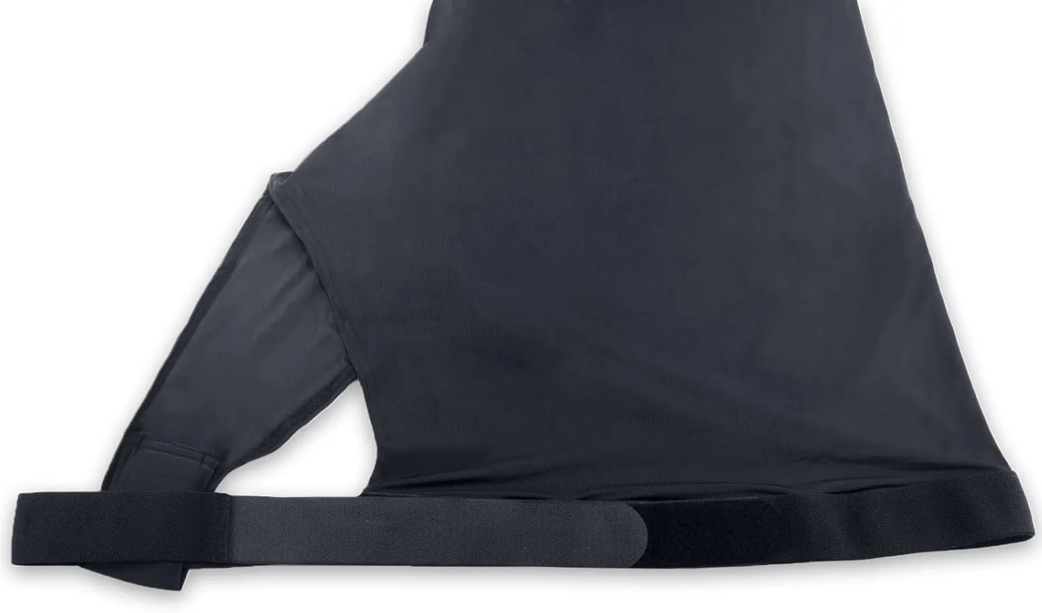 Stretch Horse Slinky Hood Spandex Mane Stay Hoods with Zipper Black Medium