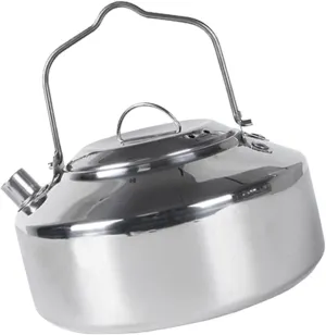 Sturdy Stainless Steel Tea Kettle Portable Outdoor Water Pot Camping Cookware Easy to Use