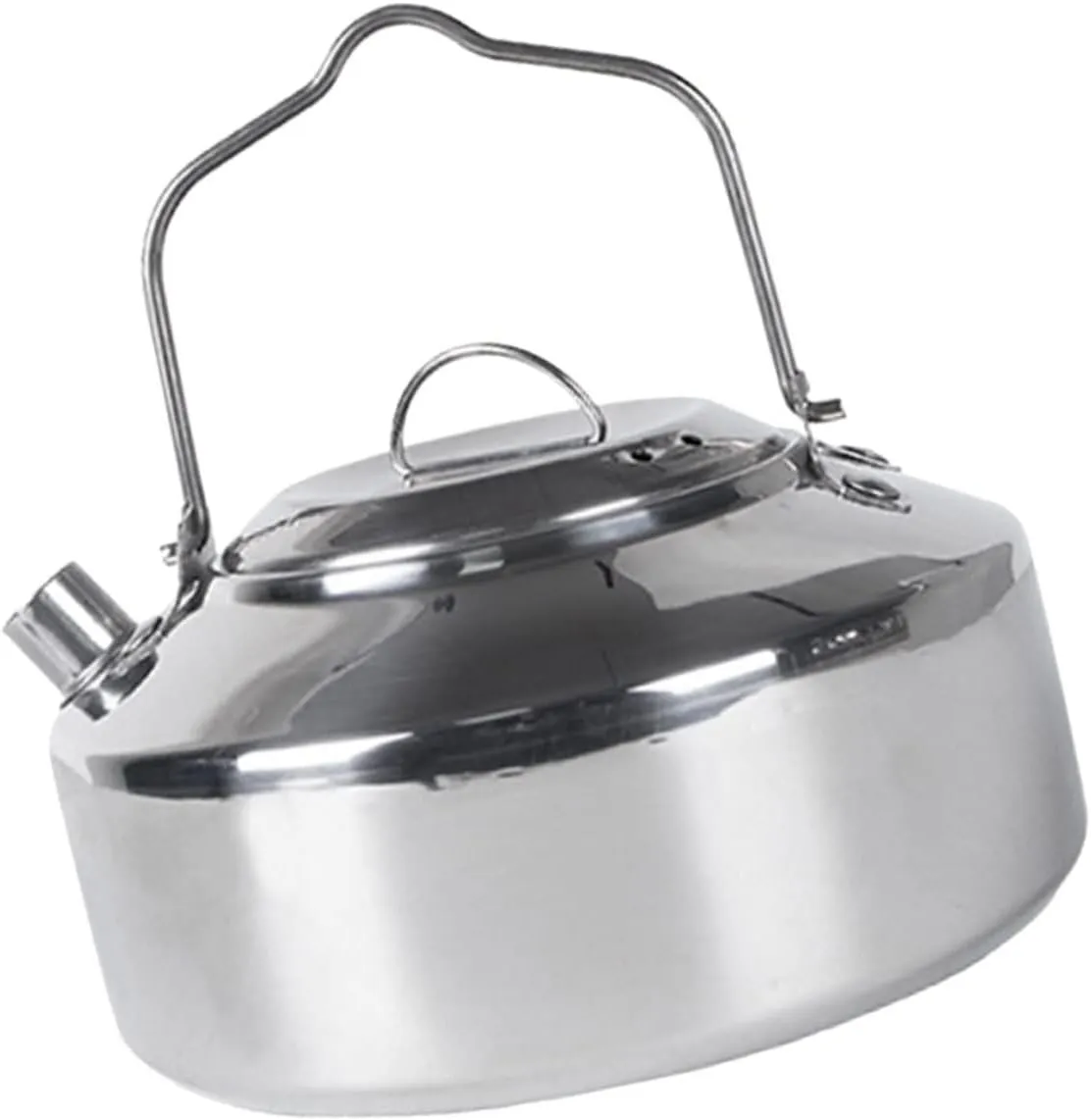 Sturdy Stainless Steel Tea Kettle Portable Outdoor Water Pot Camping Cookware Easy to Use
