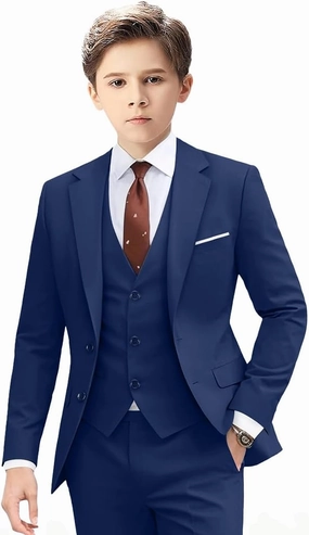 Suits for Boy Slim Fit Formal Dress Outfit Toddler Suit Blazer Vest Pants Kis Tuxedos