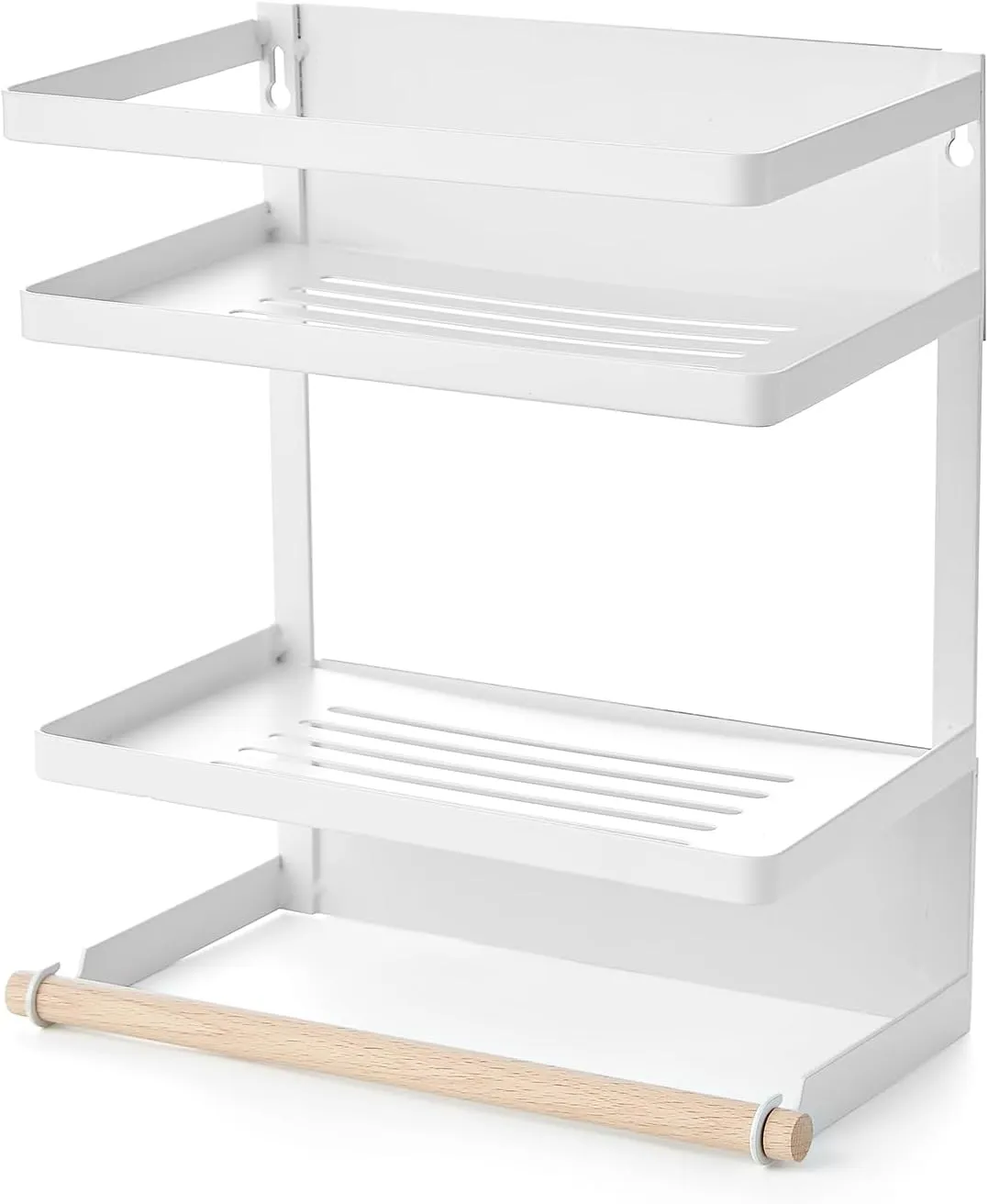 Suprima® Magnetic Fridge Organizer Shelves - White