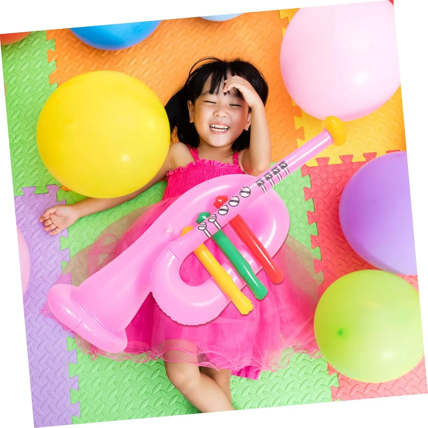 SUPVOX 3pcs Inflatable Musical Instrument Education Toys The Inflatables Guitar Tool Music Instruments Party Props Blow up Instruments Music Party Decoration Children Supply Kids Supplies