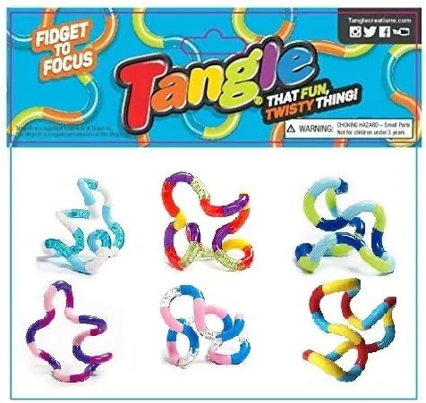 Tangle Jr. Original Classics Bulk Bundle - 6 Pack Colors As Shown