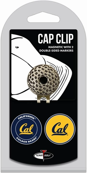 Team Golf NCAA Golf Cap Clip with 2 Removable Double-Sided Enamel Magnetic Ball Markers, Attaches Easily to Hats