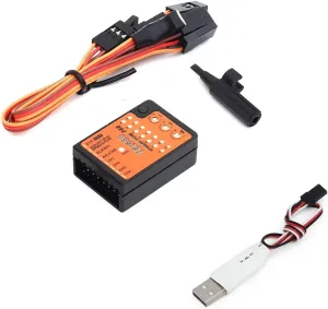TGZ580 3-Axis Gyro Altitude Control Smart Flight System Flybarless 4.5-10V with Parameter Adjust USB Adapter for RC Helicopter T-Rex 250-800