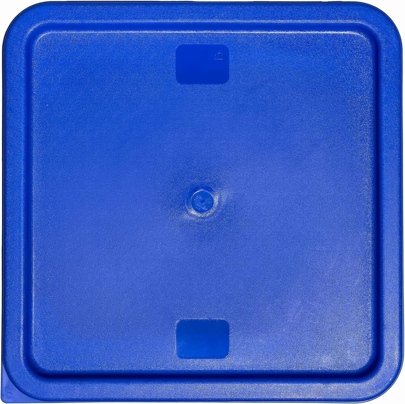 Tiger Chef 22 Quart Commercial Grade Clear Food Storage Square Polycarbonate Container With Blue Lid
