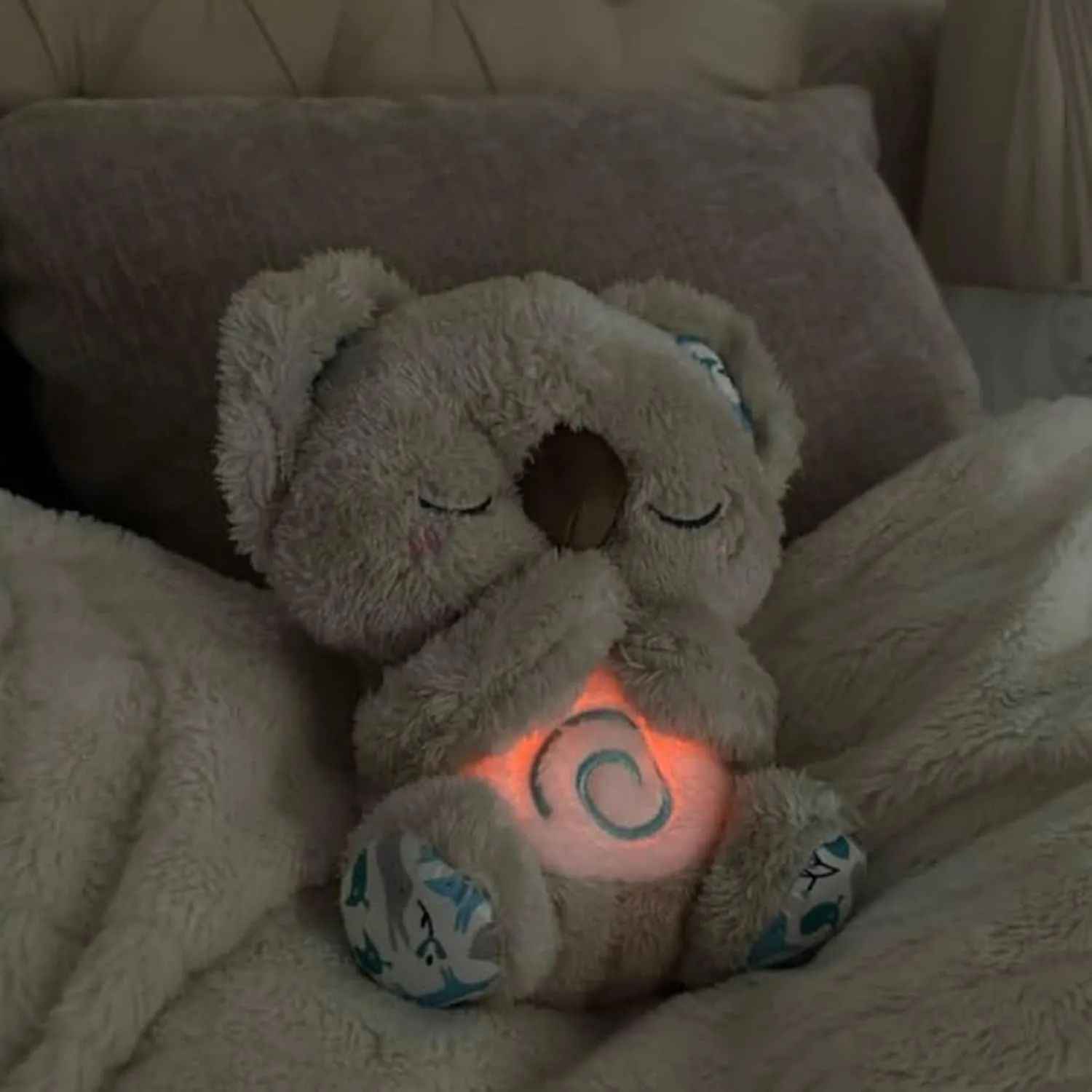 Timeable Relief Koala, Evora Anxiety Relief Koala, Adjustable Breathing Stuffed Animal with Musical Lights & Rhythmic Breathing Motion for Stress Relief & Emotional Support (2PCS,Aa)
