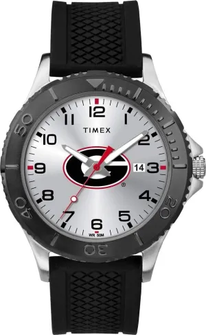 Timex Tribute Men's Collegiate Gamer 42mm Watch – Georgia Bulldogs with Black Silicone Strap