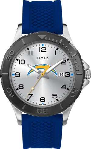 Timex Tribute Men's NFL Gamer 42mm Watch – Los Angeles Chargers with Blue Silicone Strap