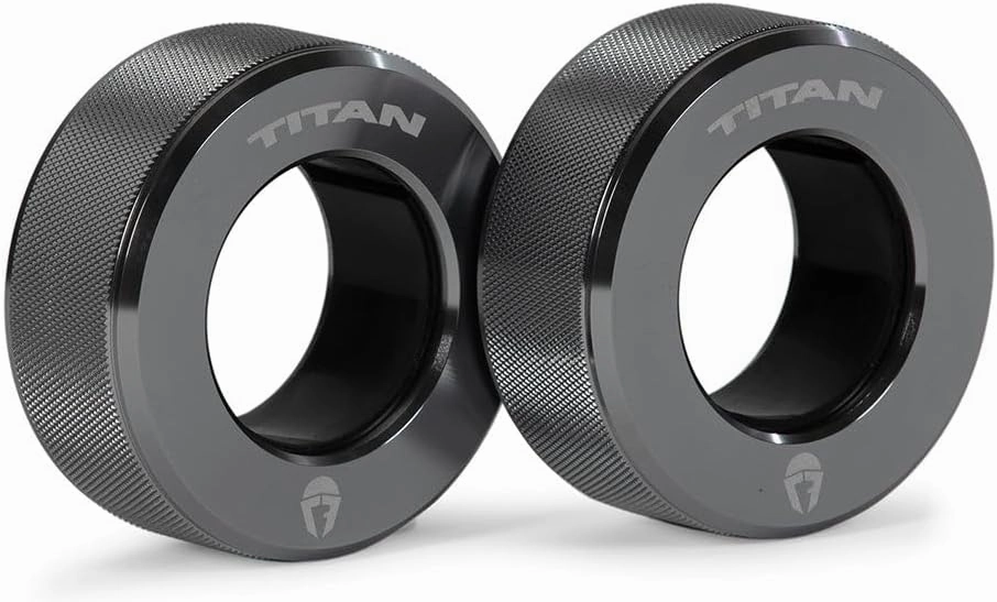Titan Fitness TwistLock Pro Aluminum Barbell Grey Collar Set, 59.5mm-51.5mm Sleeve Diameter, Quick Release Olympic Barbell Clamps, Pair of Magnetic Aluminum Weight Clips with Easy-Grip Knurling