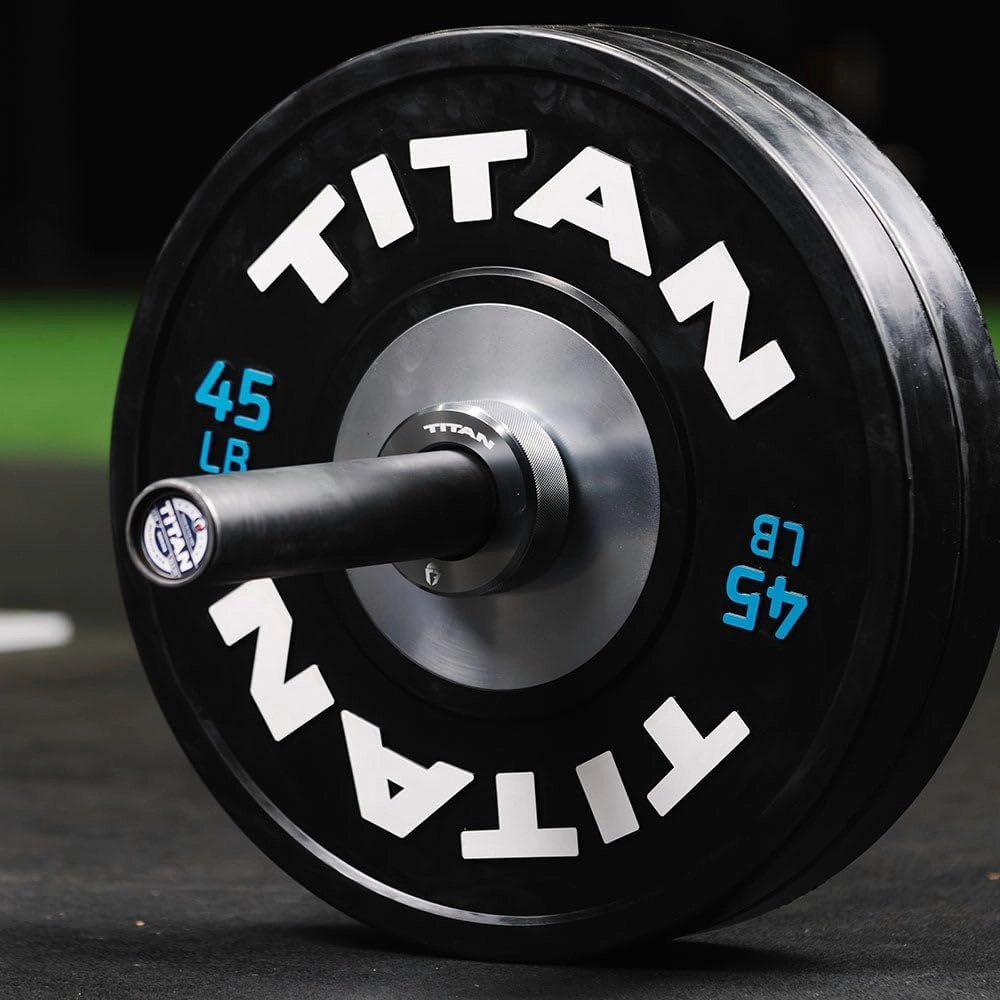 Titan Fitness TwistLock Pro Aluminum Barbell Grey Collar Set, 59.5mm-51.5mm Sleeve Diameter, Quick Release Olympic Barbell Clamps, Pair of Magnetic Aluminum Weight Clips with Easy-Grip Knurling
