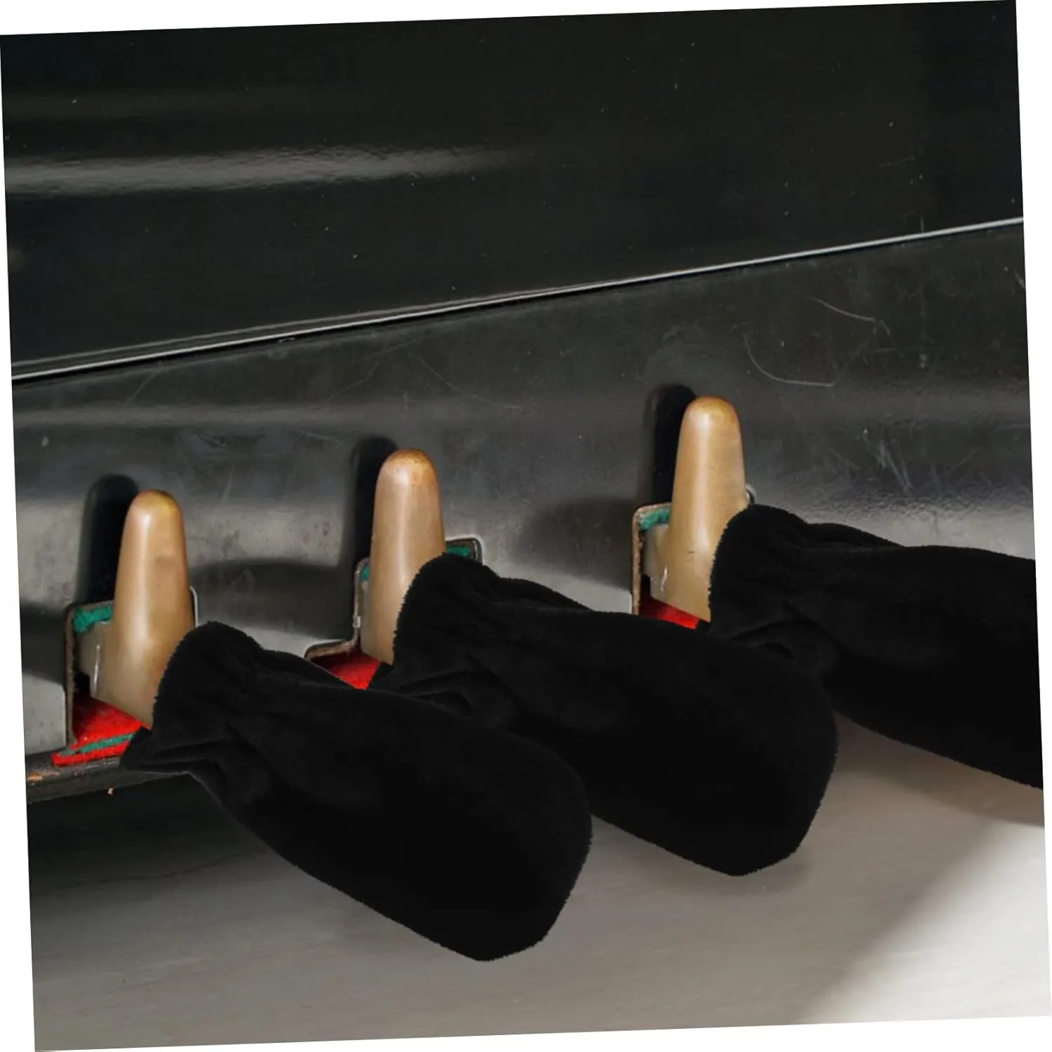Toyvian 6 Sets Piano Pedal Protective Sleeves Piano Foot Sustain Pedal Covers Reusable Dust Cover