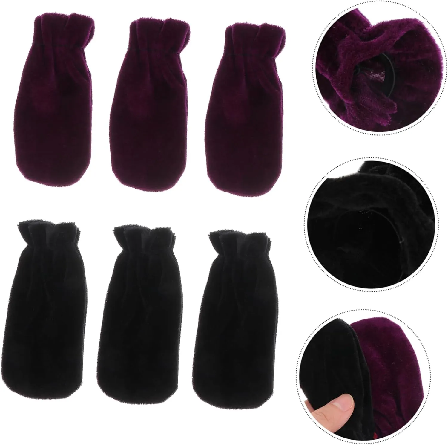 Toyvian 6 Sets Piano Pedal Protective Sleeves Piano Foot Sustain Pedal Covers Reusable Dust Cover