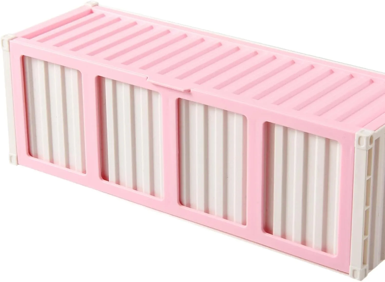 Trading Card Storage Box with Display Window Multifunctional Collectible Card Bin Organizer for Desktop Office Childrens Day, Pink