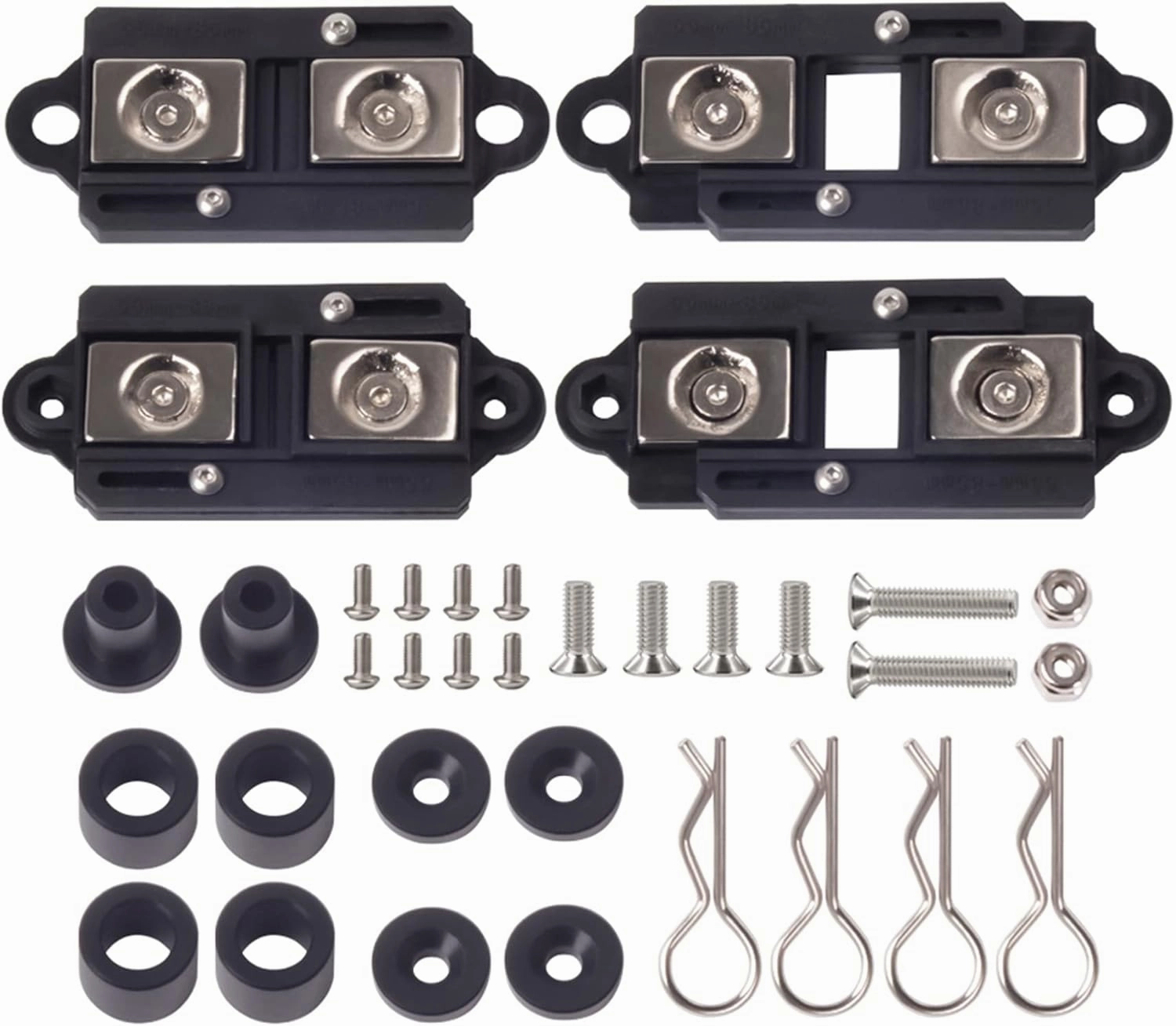 TRX4 Body mounts 4Pcs Adjustable Magnetic Body Post Mount Car Shell Column 55-85mm for 1/10 RC Crawler Axial SCX10 TRX4 TRX6 SCX10 90046 D90 86100 MST CFX TRX4 Upgrades (RC Body mounts B)