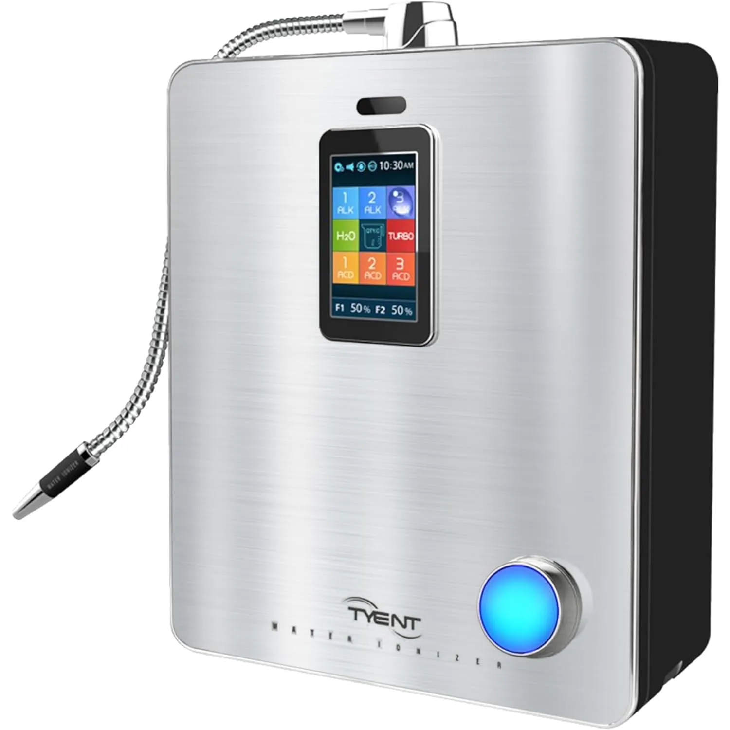 Tyent - Ace-13 Water Ionizer - Advanced Hydrogen Alkaline Water System - Adjustable pH Levels - Dual Ultra Filtration - Touch Screen Control - Turbo Power - Hydration & Wellness - Pure Drinking Water