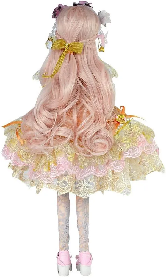 UCanaan BJD Doll, 1/3 SD Dolls 24 Inch 18 Ball Jointed Doll DIY Toys with Clothes Outfit Shoes Wig Hair Makeup, Best Gift for Girls (Carina)