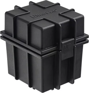 Ultra PRO - Black Stackable Deck Box - Protect & Store up to 100 Standard Size Sports Cards, Gaming Cards, Trading Cards, Or Any Other Collectible Standard Size Cards, Protect Against The Elements