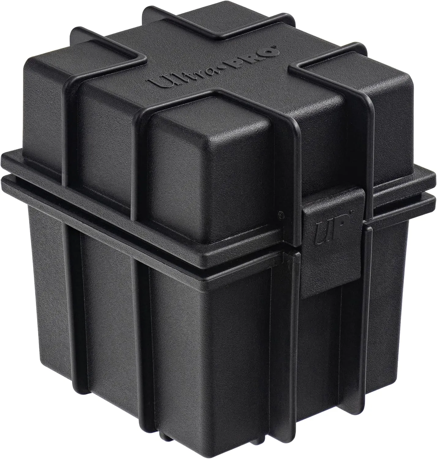 Ultra PRO - Black Stackable Deck Box - Protect & Store up to 100 Standard Size Sports Cards, Gaming Cards, Trading Cards, Or Any Other Collectible Standard Size Cards, Protect Against The Elements