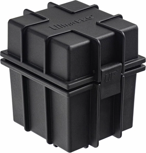 Ultra PRO - Black Stackable Deck Box - Protect & Store up to 100 Standard Size Sports Cards, Gaming Cards, Trading Cards, Or Any Other Collectible Standard Size Cards, Protect Against The Elements