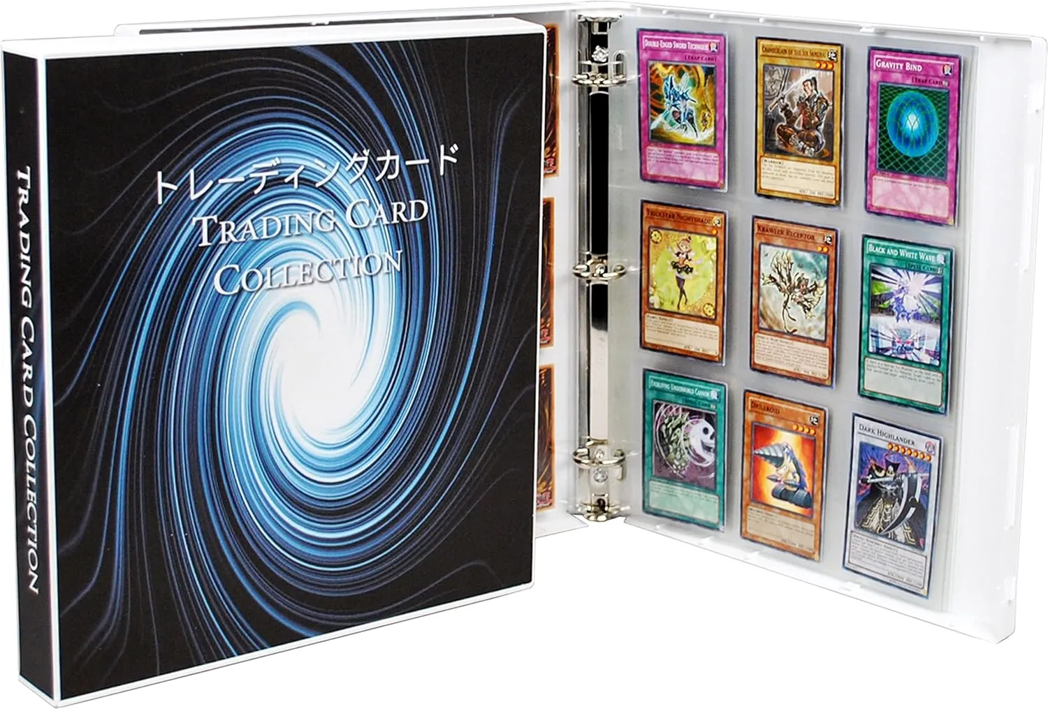 UniKeep Collectible Card Storage Case/Binder - Yu-Gi-Oh Themed Design - 360 Card Capacity (Swirl)