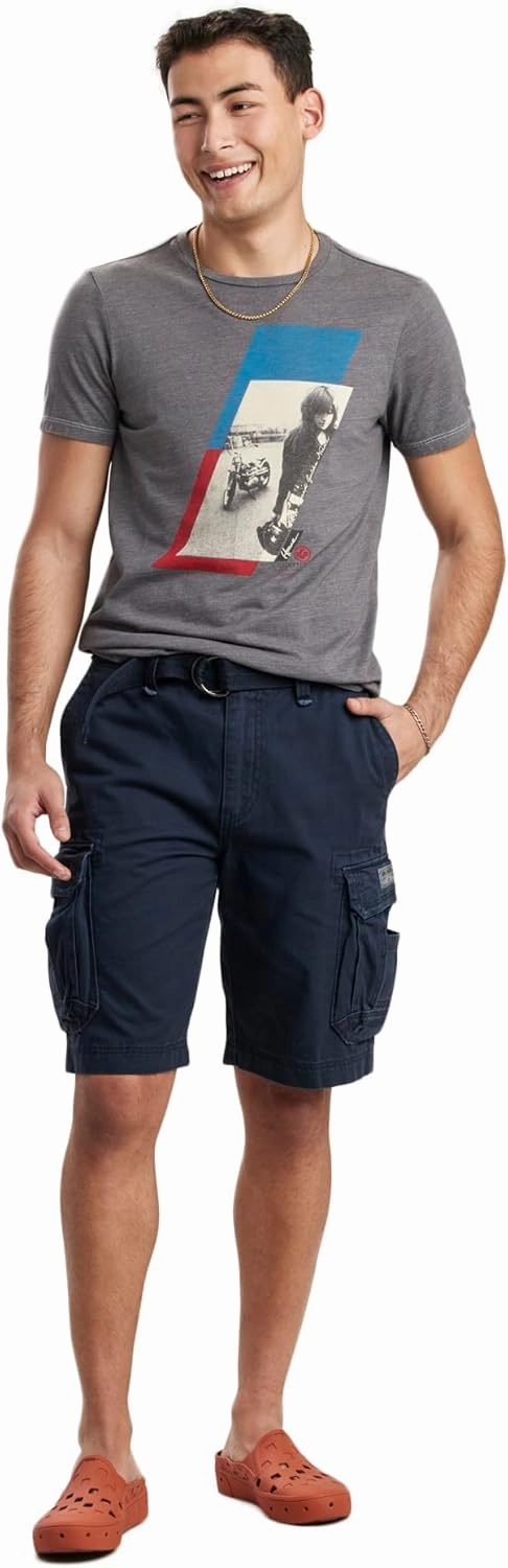 UNIONBAY Men's Survivor Belted Cargo Short-Reg and Big & Tall Sizes
