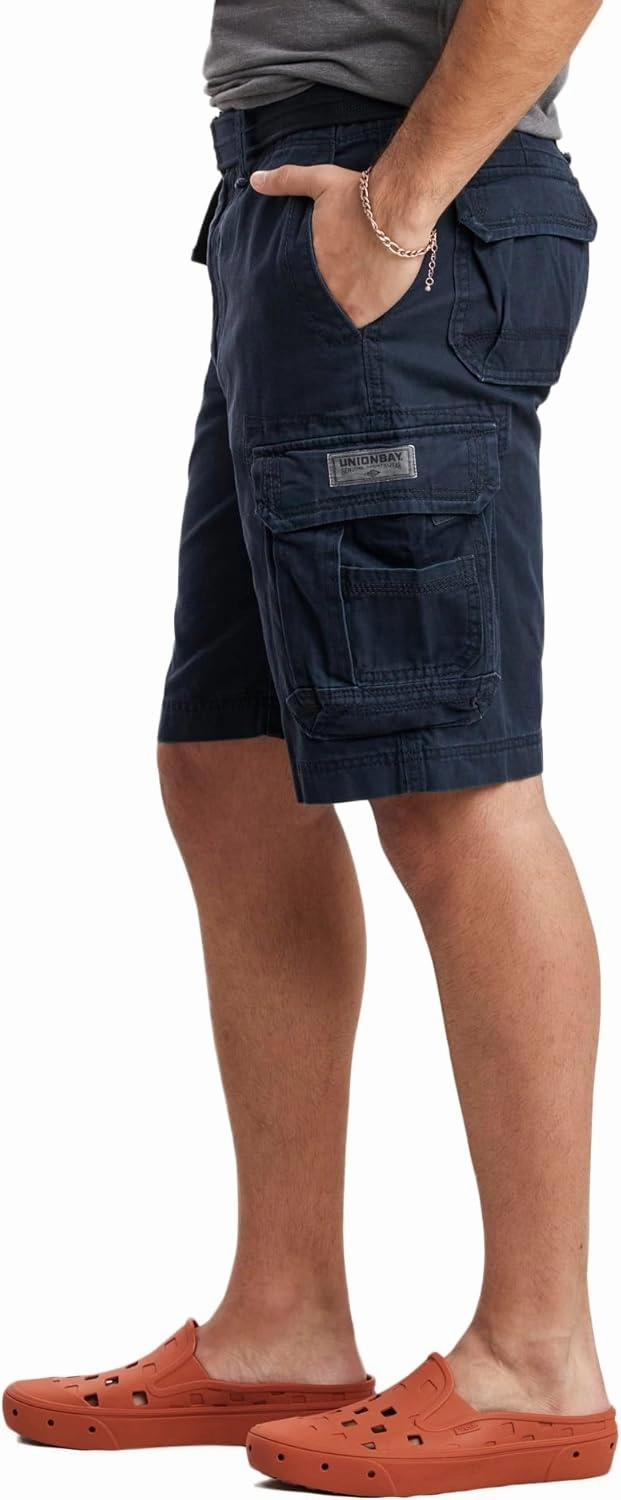 UNIONBAY Men's Survivor Belted Cargo Short-Reg and Big & Tall Sizes