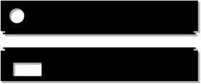 Universal/Juwel Compatible Replacement Flap Set with Skimmer/Feeder Holes, Rio 125, Black