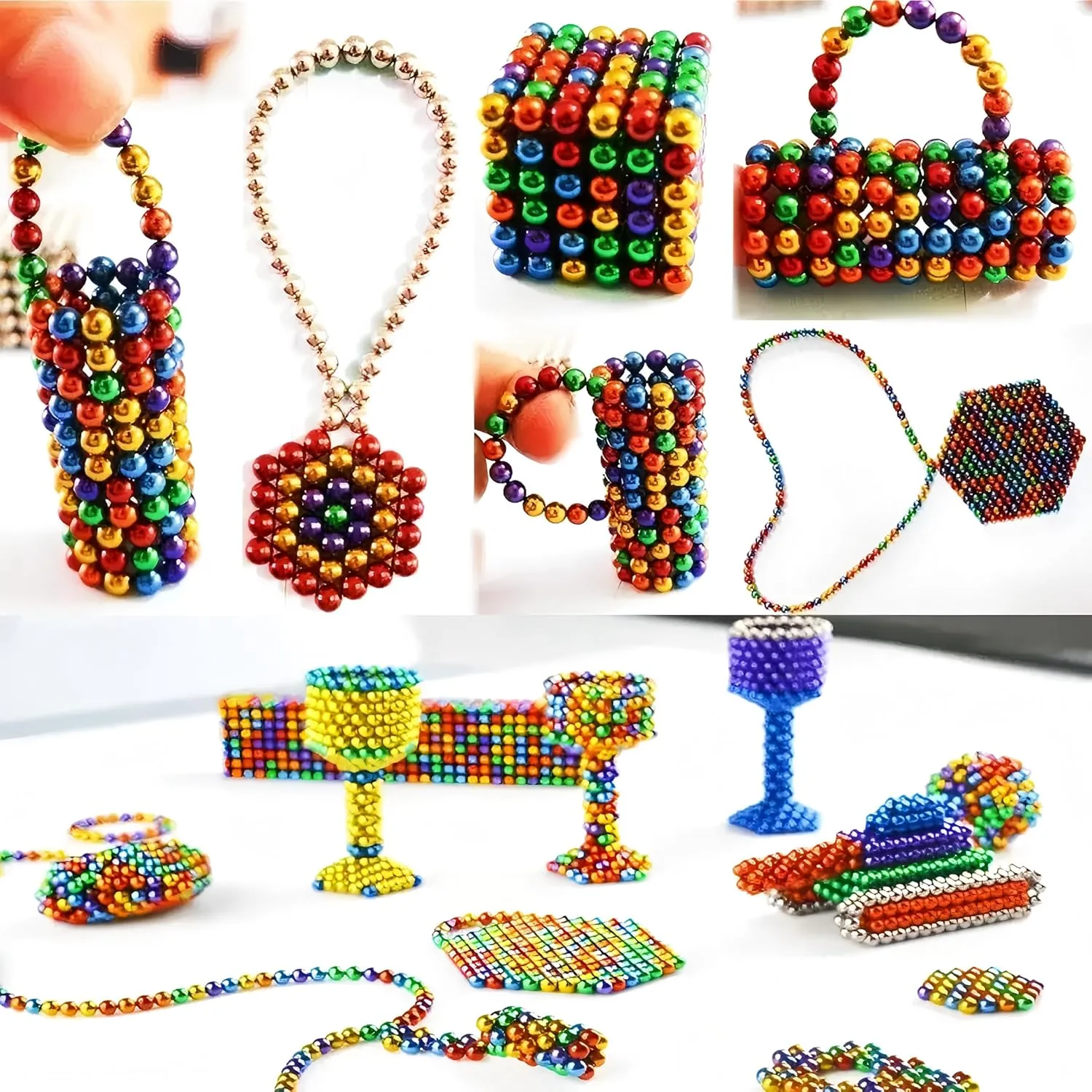 Upgraded 1000PCS Magnetic-Balls for Teenager Adults, Slime with Fidget Toy Stress Reliever Puddy for Christmas Birthday Gifts Stocking 3MM.