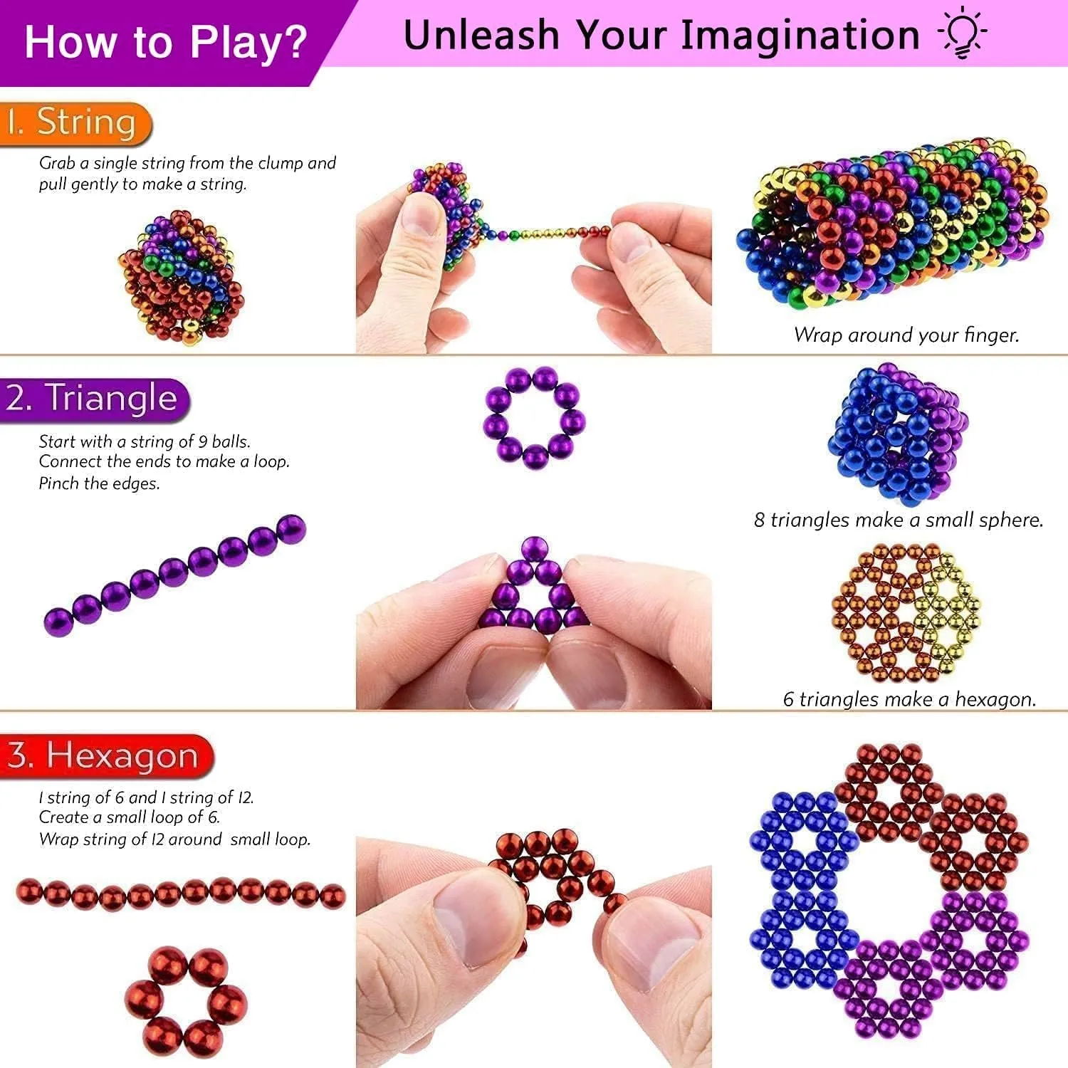 Upgraded 1000PCS Magnetic-Balls for Teenager Adults, Slime with Fidget Toy Stress Reliever Puddy for Christmas Birthday Gifts Stocking 3MM.