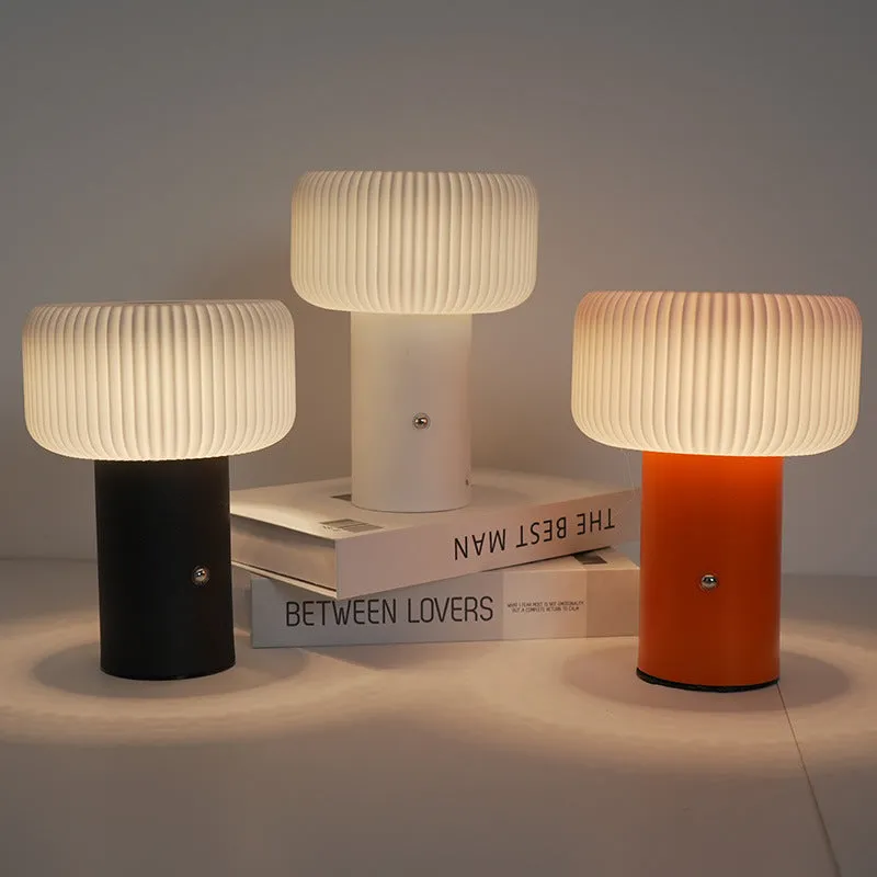 USB Rechargeable Mushroom Room Table Dimming Small Night Lamp