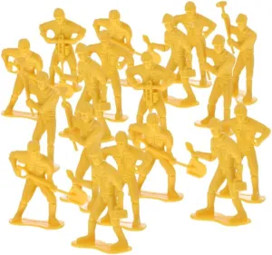 Vaguelly 45pcs Engineering Worker Figurines Play Set Tiny People with Tool Models for Creative Imaginative Play Present for Emergency Repair