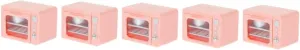 VANZACK 3pcs Oven Prop for Dollhouse Kitchen Compact Material Dollhouse Oven Model Detail Miniature Kitchen Appliance Present for Playtime Decor