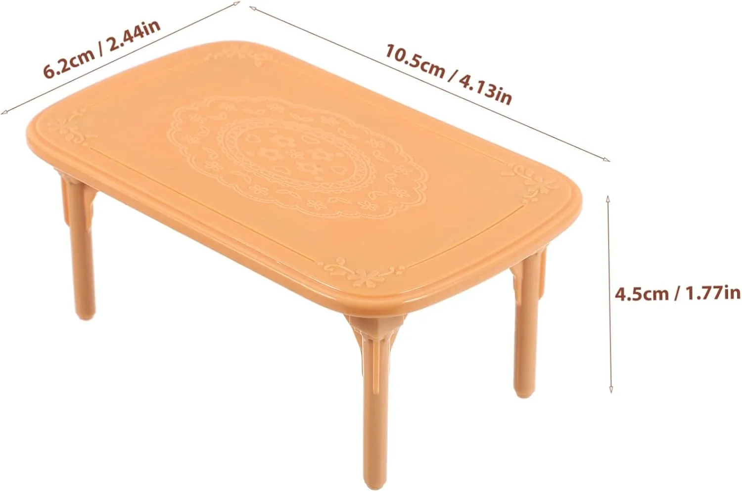 VANZACK 4 Sets High Detail Miniature Chairs for Dollhouse 1:12 Scale Realistic Table Chair Set