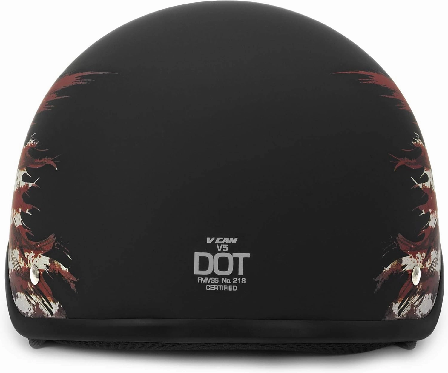 VCAN Cruiser Solid Half Face Motorcycle Helmet